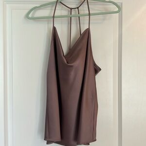 Silk Cowel neck tank top